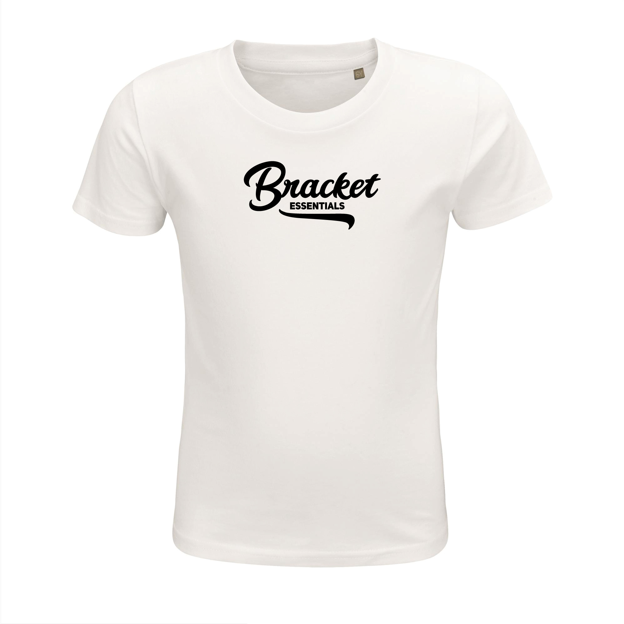 motief struik Betrouwbaar Bracket kinder T-shirt Wit Zwarte tekst - Bracket official