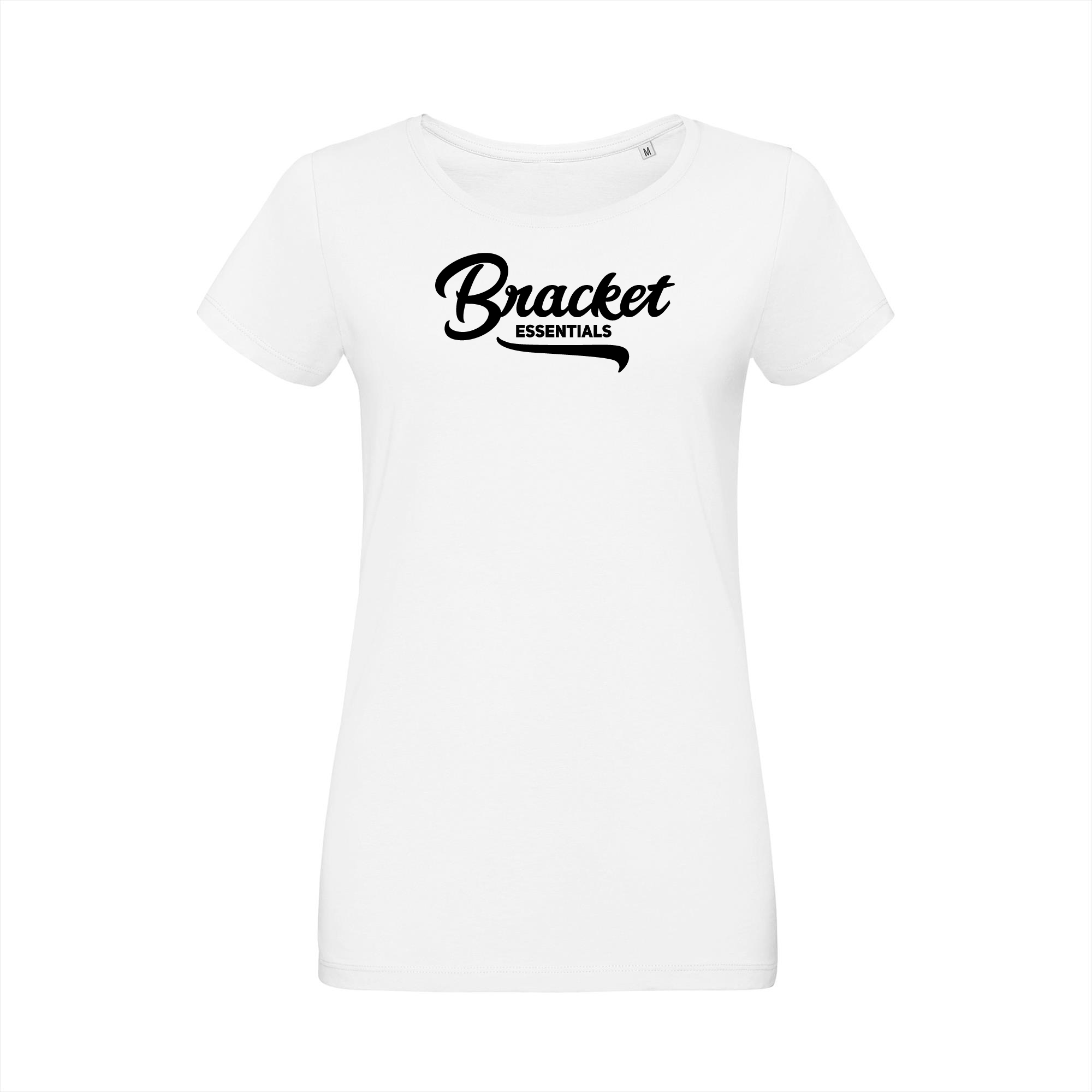Overname Klassiek Verslijten Bracket Essentials T-shirt Wit Dames - Bracket official