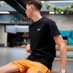 BRACKET Original Pattern Swimming Shorts Golden - S