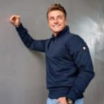 BRACKET Zipper Sweater 24/25 Donker Blauw - S