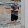 BRACKET Cargo Shorts Metal Batch Black - M