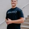BRACKET Heavy t-shirt Black S00250 - M