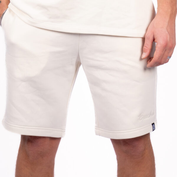 BRACKET Shorts Ton Sur Ton Logo Creme
