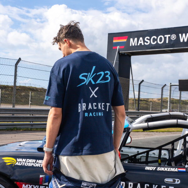 BRACKET X INDY SIKKEMA Oversized Shirt Dark Blue