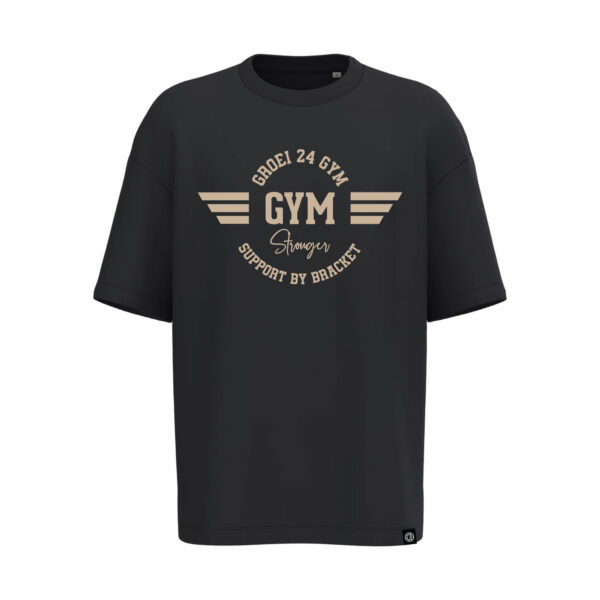 GYM 24 GROEI X BRACKET shirt black
