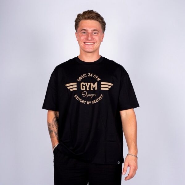 GYM 24 GROEI X BRACKET shirt black